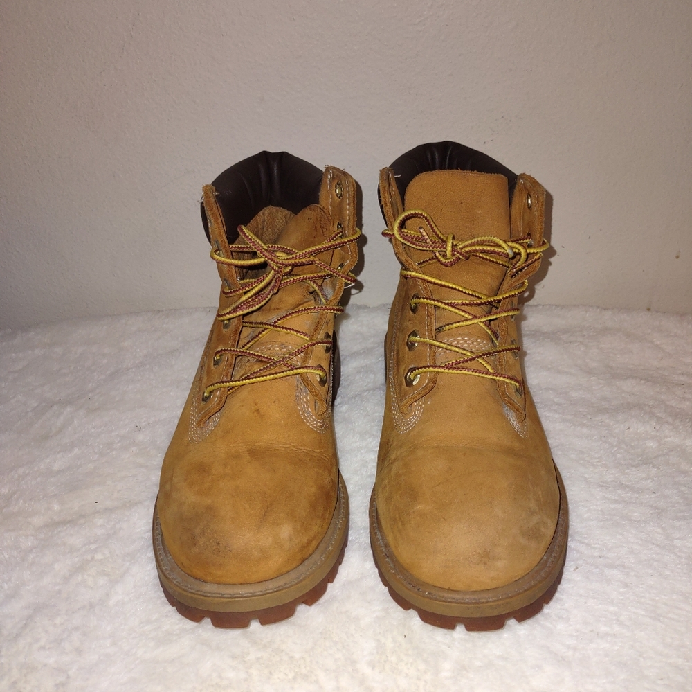 Timberland Junior 4.5M Women's 6.5 Nubuck Lace Up Boots
